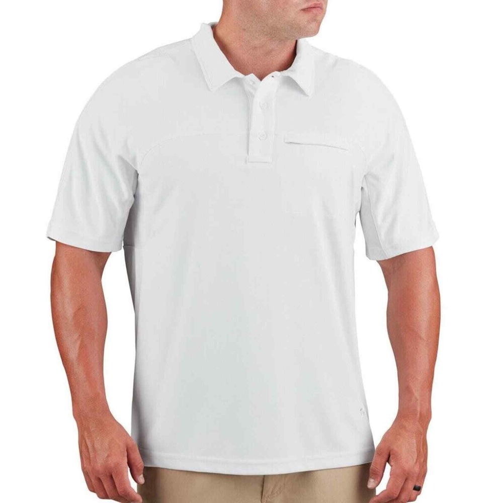 Propper Polo Shirt Mens XS White Tactical Uniform Performance Moisture Wicking